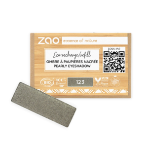 123 Grey Khaki Refill Rectangle Eye Shadow, ZAO