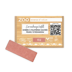 132 Peach Pink Refill Rectangle Eye Shadow, ZAO