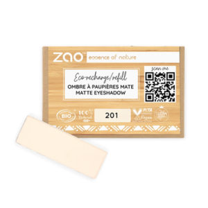 201 Ivory Refill Rectangle Eye Shadow, ZAO